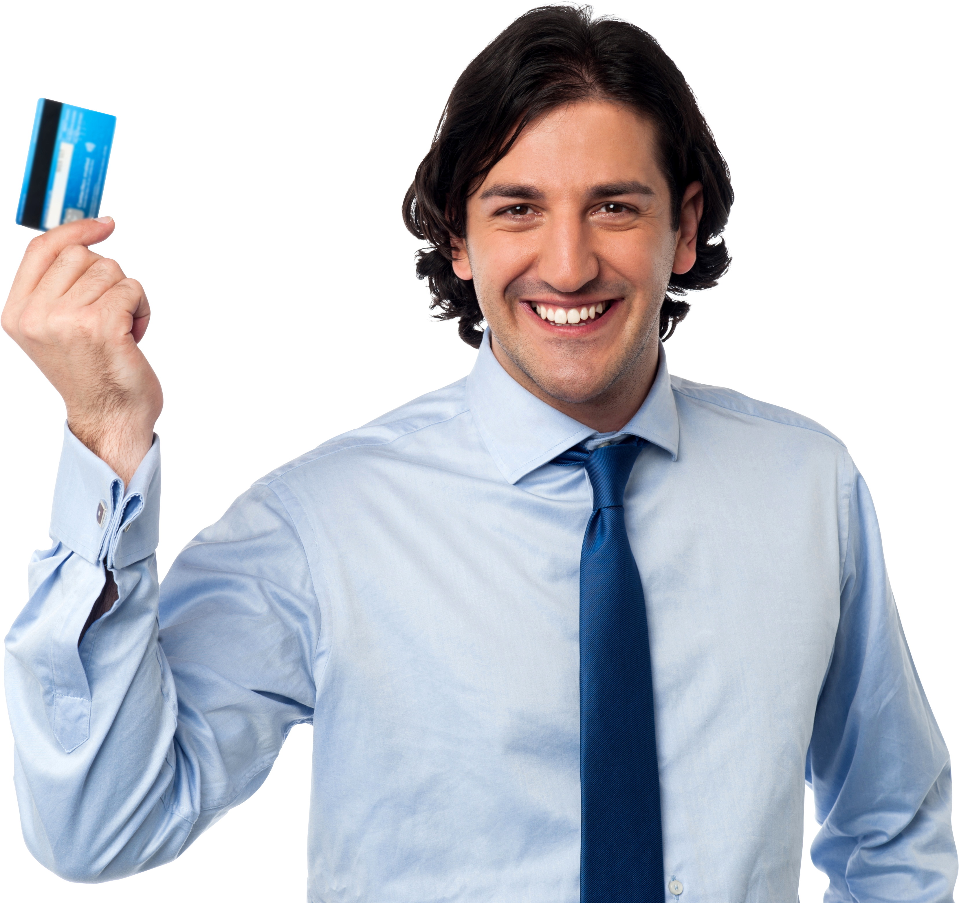 Man Holding Credit Card Png - Credit Card (4809x3200), Png Download