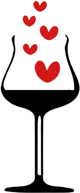 Cheers Hearts Wine Glass Standard Weight - Wine (691x790), Png Download