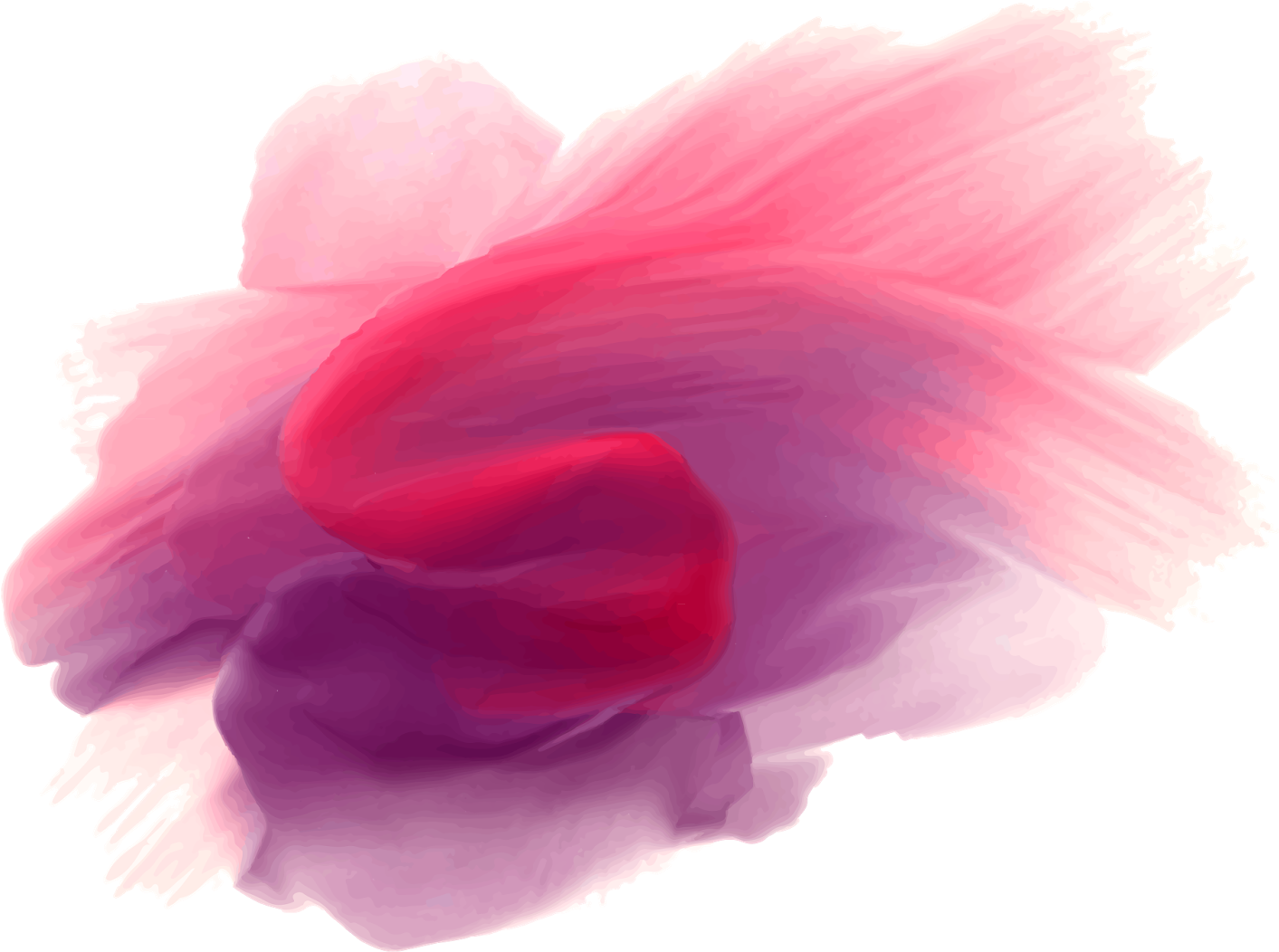 Pink Brush Strokes Png (800x596), Png Download