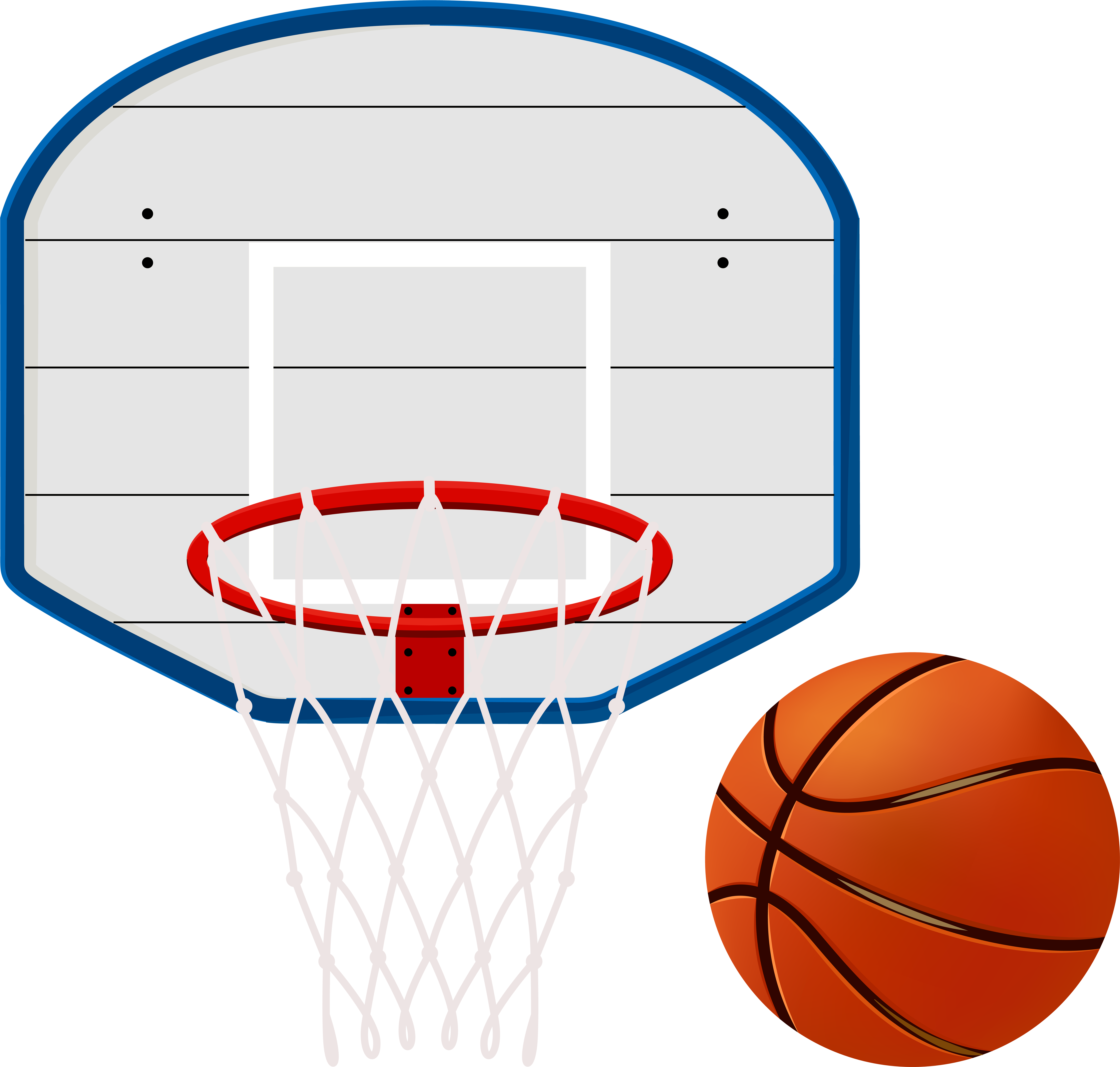 Basketball Hoop Clip Art Image - Basketball Hoop Clipart Transparent (600x572), Png Download