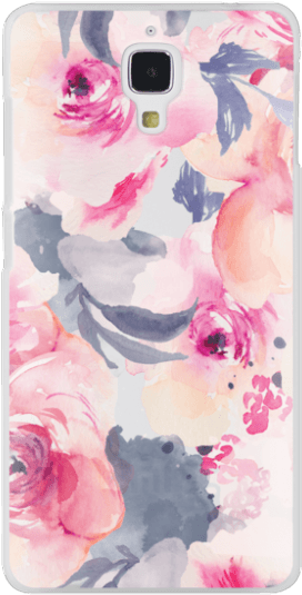 Midnight Burgundy Watercolor Flower Iphone Case - Iphone (300x547), Png Download