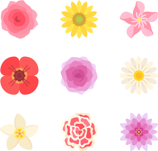 Flowers - Flower Icon Png (600x564), Png Download