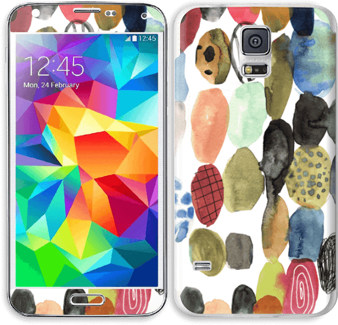 Galaxy S5 Skin - Samsung Galaxy S5 White Gsm Smartphone (unlocked) (800x766), Png Download