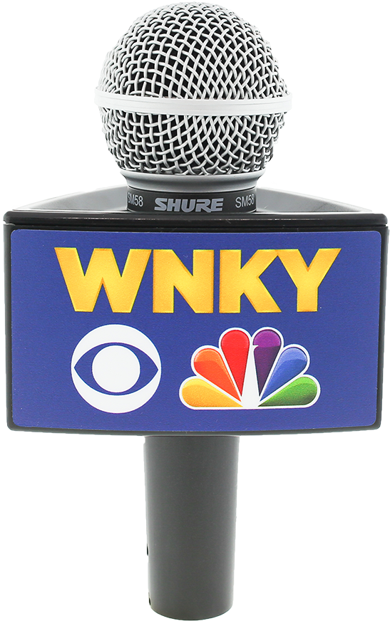 Wnky News Black Rycote Triangle Mic Flag - News Mic Logo Png (1000x1000), Png Download