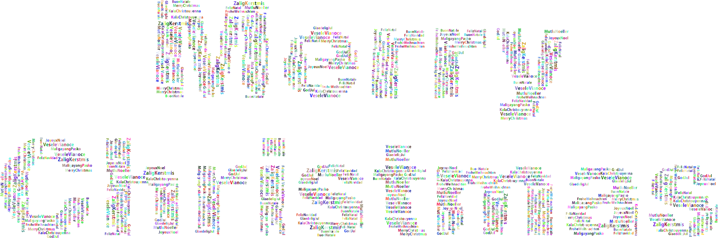 This Free Icons Png Design Of Prismatic Merry Christmas (2330x772), Png Download
