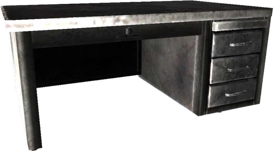 Metal Office Desk - Png Transparentes De Escritorios (983x565), Png Download