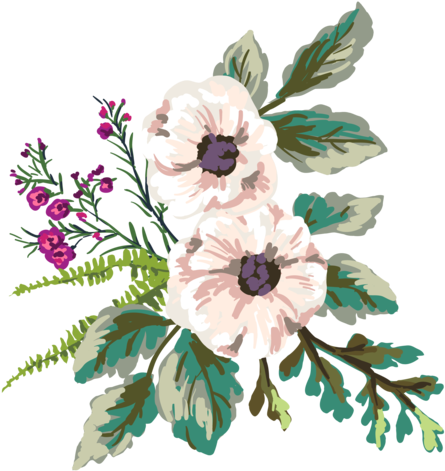 Des Réponses Aux Questions Les Plus Fréquentes Sont - Hand Draw Flowetr (458x480), Png Download