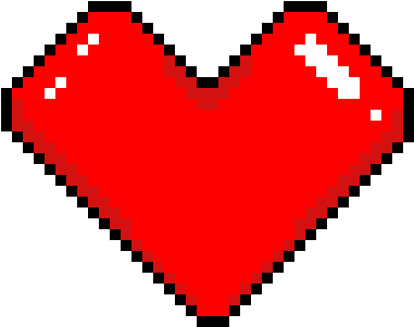 Bit Heart Or - Fox Furry Pixel Art (500x500), Png Download
