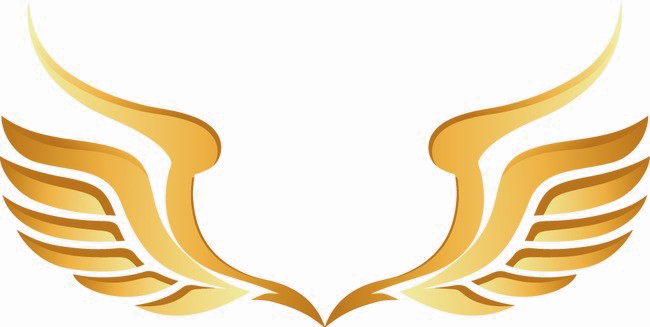 Golden Wings Png Image Background - Golden Wings Logo Png (650x327), Png Download