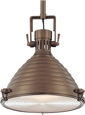 When Used On Lighthouses To Focus Their Beacon, These - Hudson Valley 5109-hb Naugatuck Historic Bronze 1 Light (400x400), Png Download