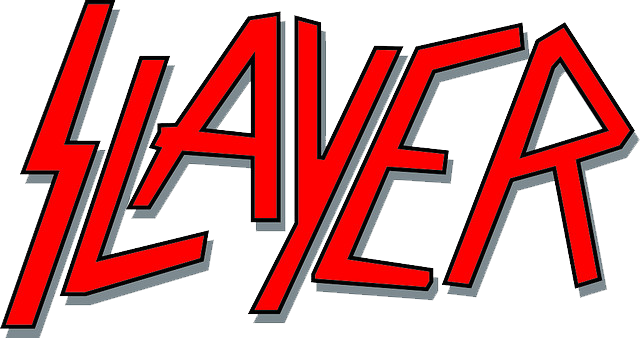 Slayer - Metal Band Logo Png (640x338), Png Download