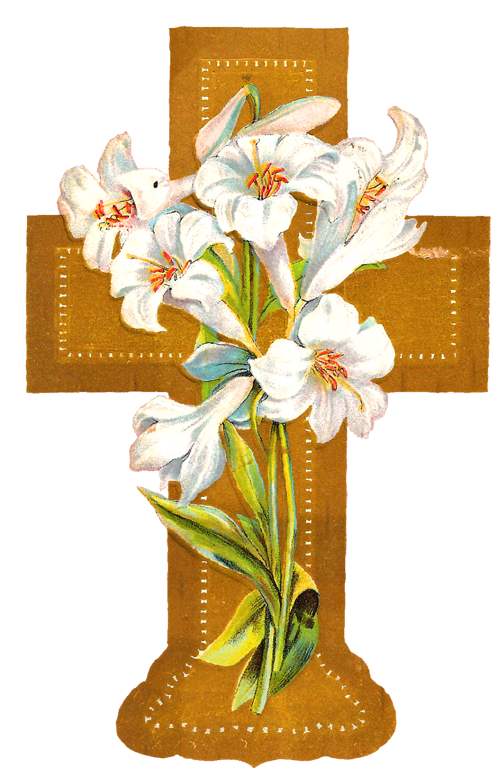 Free Cross Flowers Cliparts, Download Free Clip Art, - Cross With Flowers Png (1049x1600), Png Download