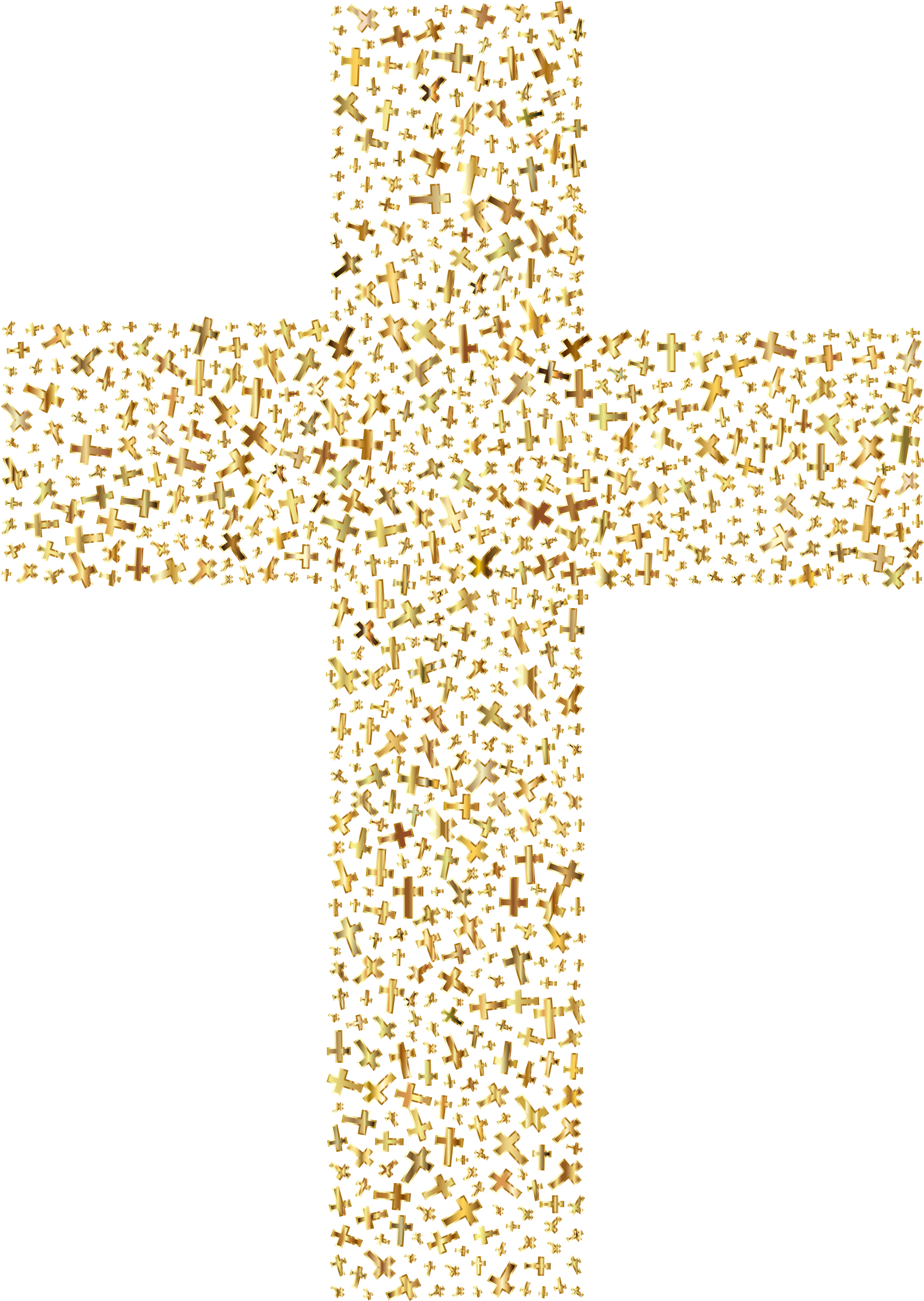 Download Gold Cross Fractal Vector Free Stock Clipart Gold Cross Png Image With No Background Pngkey Com
