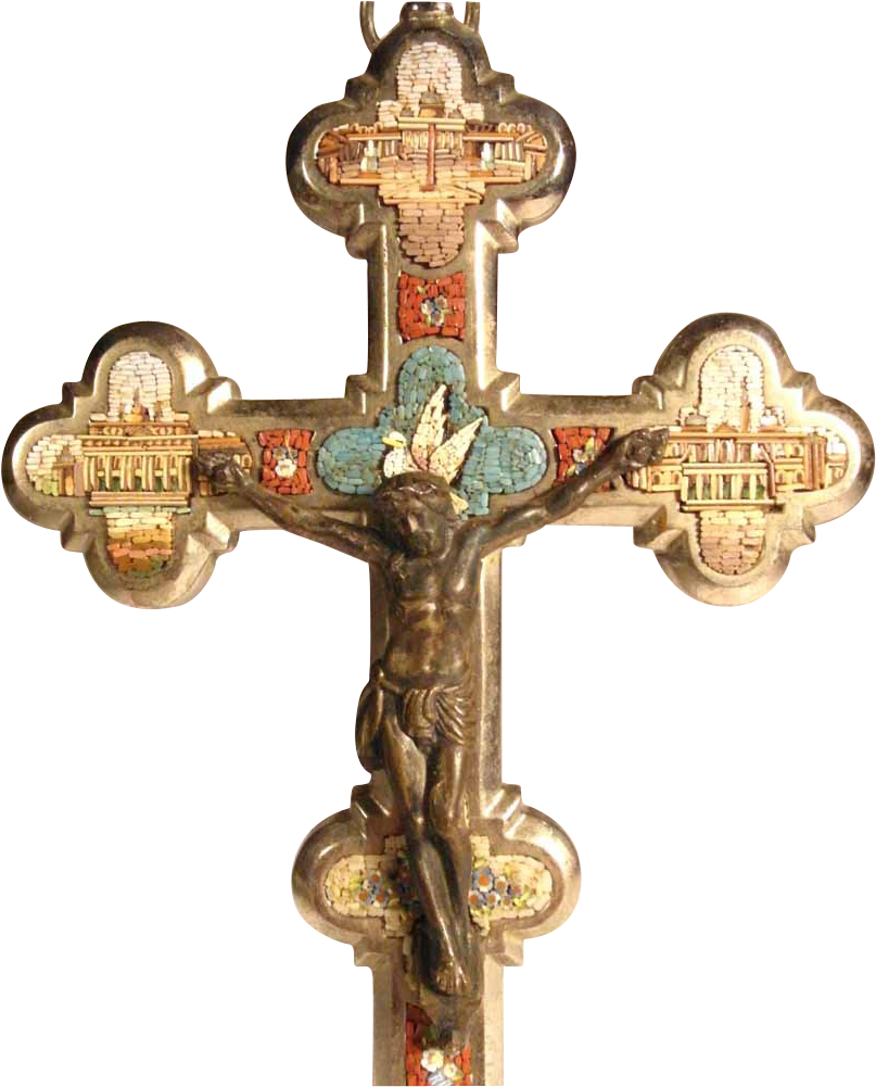 Micro Mosaic Picture Frame - Giotto Crucifix Ognissanti (1000x1000), Png Download