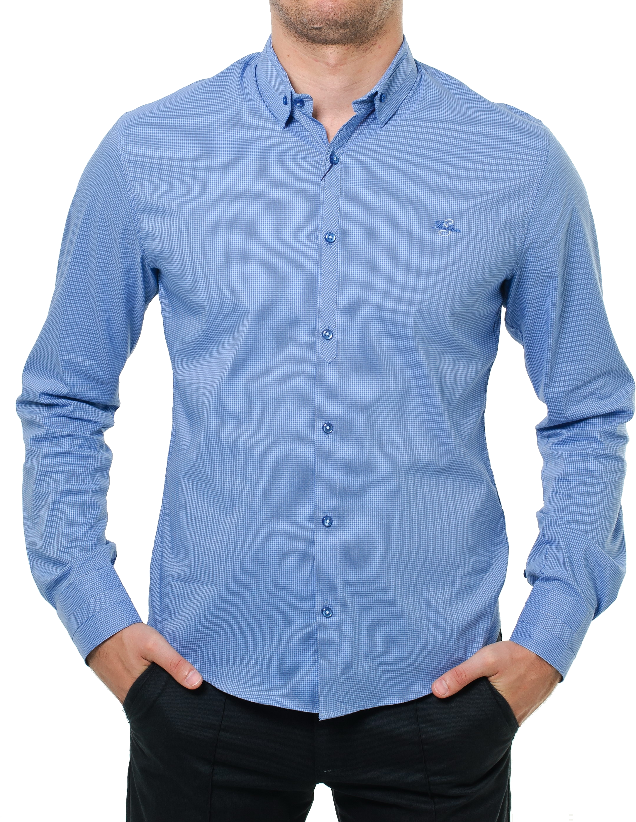 Blue Long Sleeve Shirt Png Image (2169x2804), Png Download