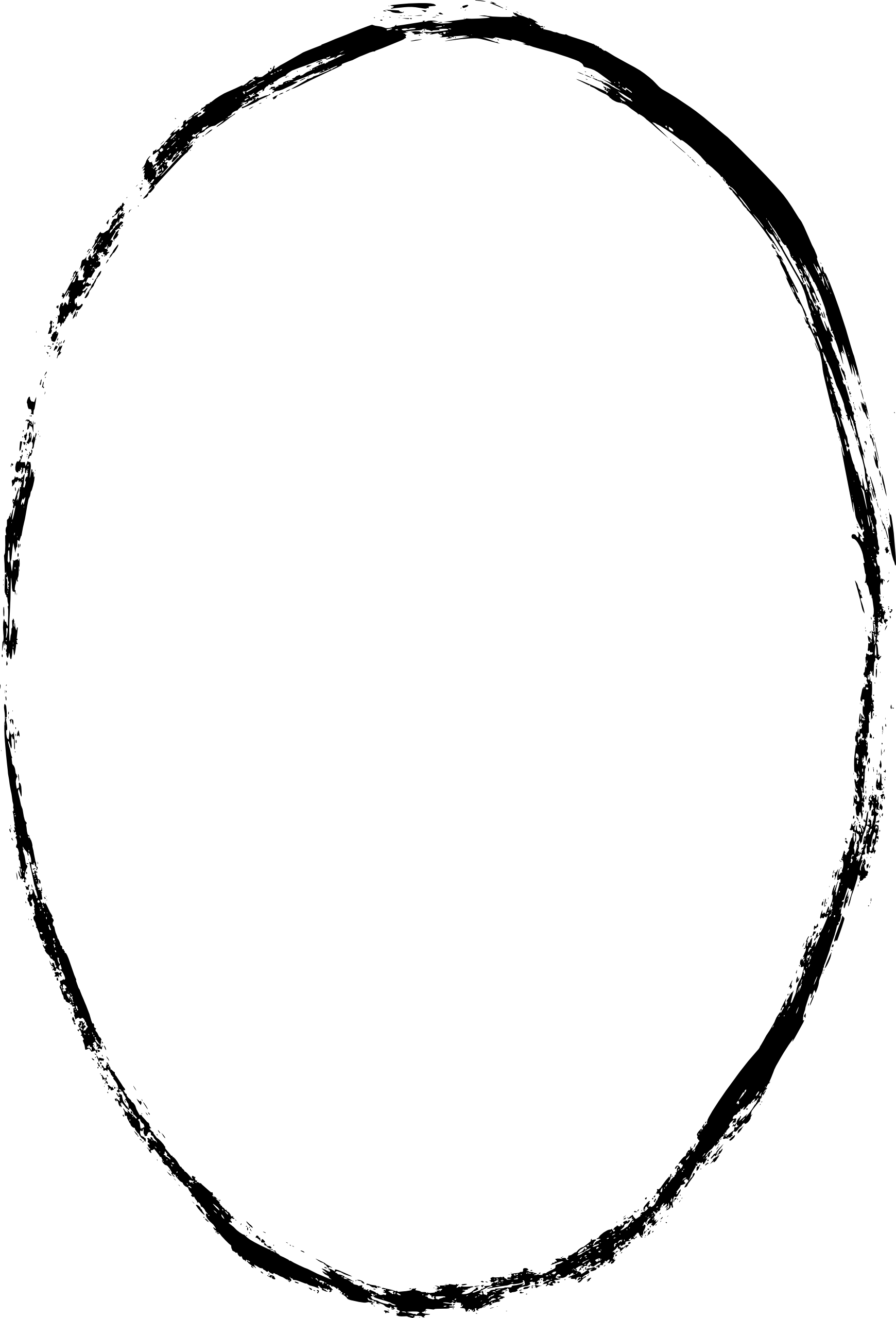 6 Grunge Oval Frame - Border Png Frame Circle (1740x2559), Png Download
