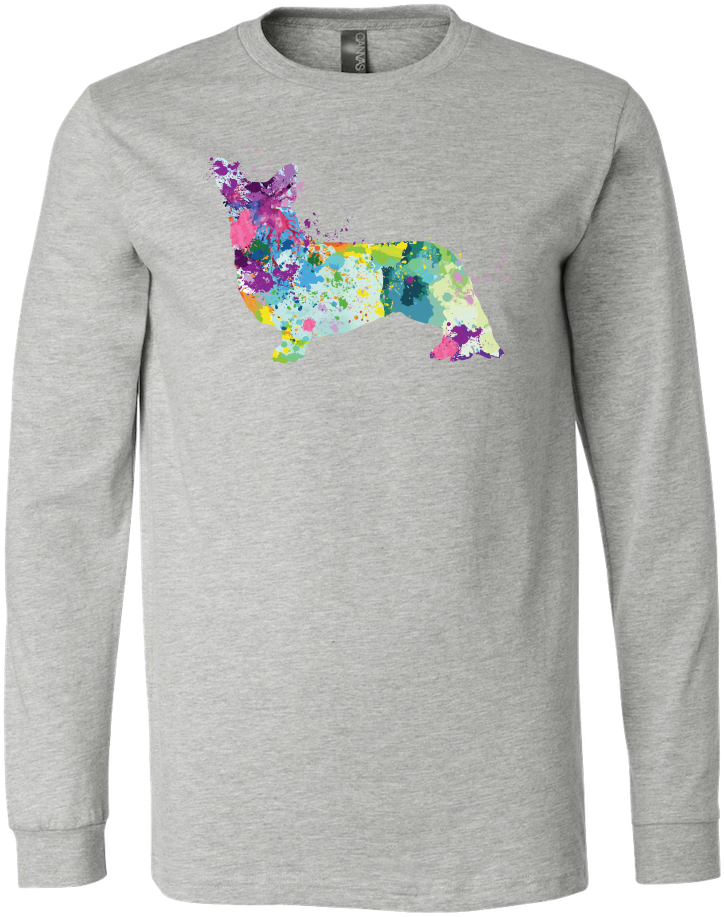 Welsh Corgi Cardigan In Watercolor Women's O-neck - Official Ncaa Louisiana State University Lsu Tigers (1000x1000), Png Download