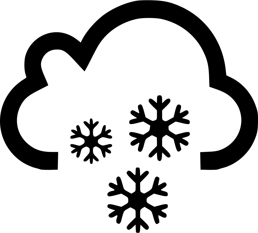 Cloud Snow Snowing Comments - Wind And Snow Icon (980x888), Png Download