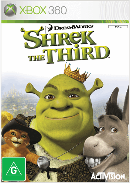 Shrek The Third Xbox 360 (600x600), Png Download