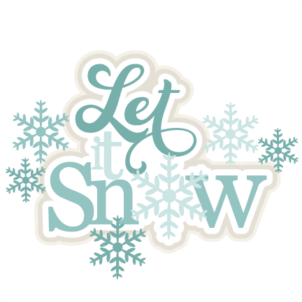 Let It Snow Svg Scrapbook Title Winter Svg Cut File - Let It Snow Svg Free (432x432), Png Download