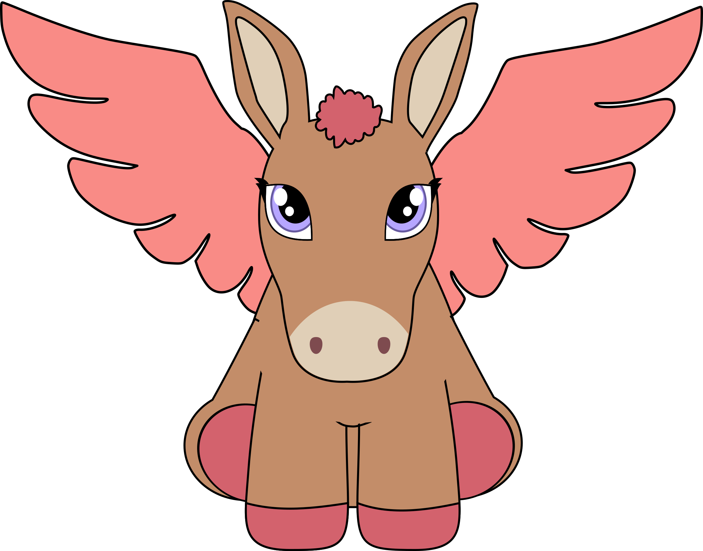 Clipart - Pegasus Clipart (2400x1883), Png Download