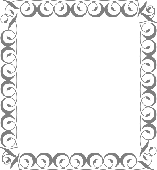 Decorative Border (552x596), Png Download