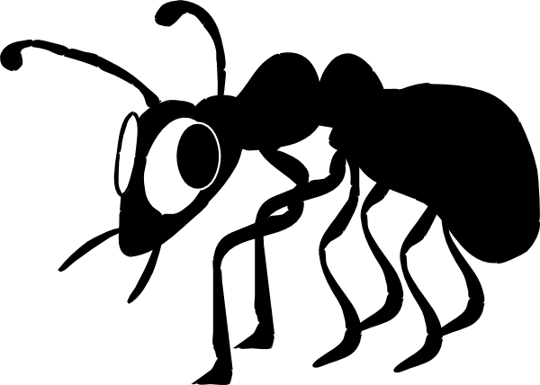 Ants Clipart Cricket Insect - Black Ant Clip Art (600x428), Png Download