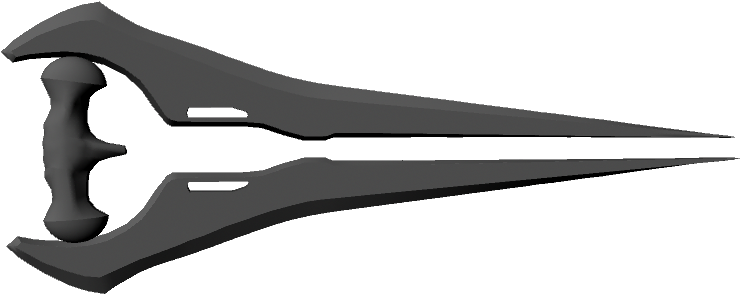 Effect) That Goes Around The Sword - Halo Energy Sword Black And White (960x540), Png Download