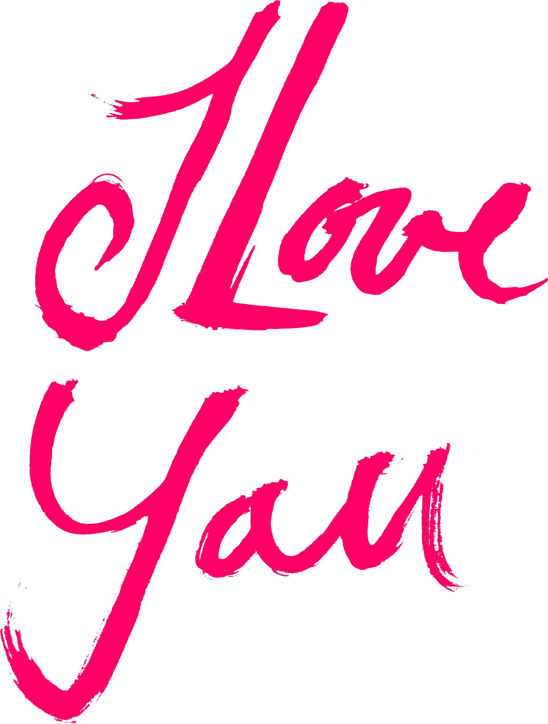 Free Download - Love You Text Png (1893x2500), Png Download