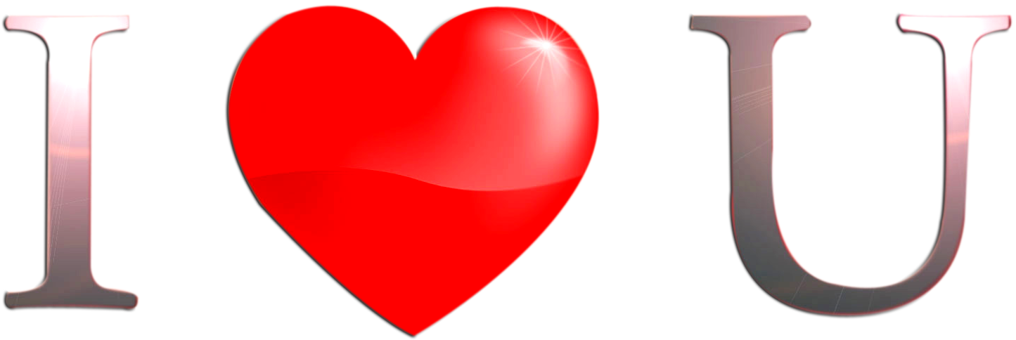 Heart I Love You Red Png Image - Heart I Love You Png (1551x825), Png Download