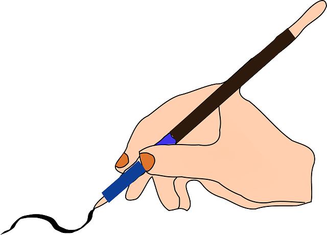 Ink, Pen, Hand, Feather, Write, Writing, Hold, Quill - Free Vector Writing (640x460), Png Download