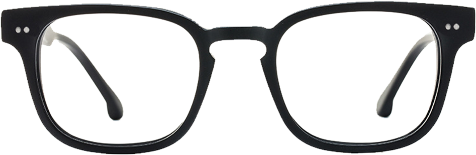 Glasses Transparent - Big Black Glasses (1360x550), Png Download