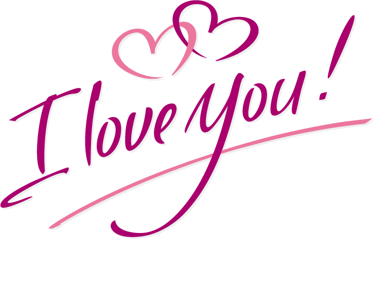 I Love You Png Pic - Love You Word Art (727x560), Png Download