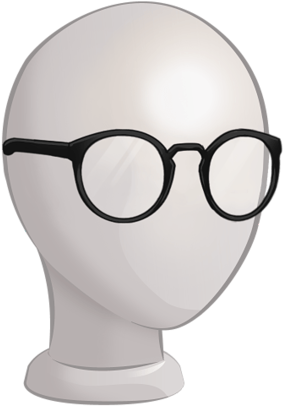 C 4mgeneric S4glasses Roundlensglasses Plasticgreyblack - Limelight Episode Characters Png (500x500), Png Download