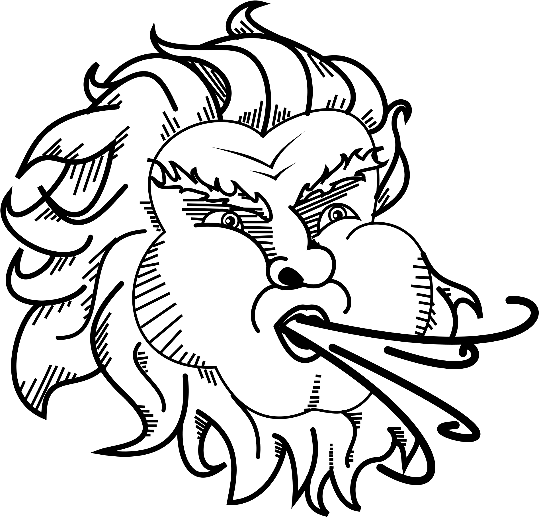Icicles Drawing Old Man Winter - Oldman Winter (1200x1174), Png Download