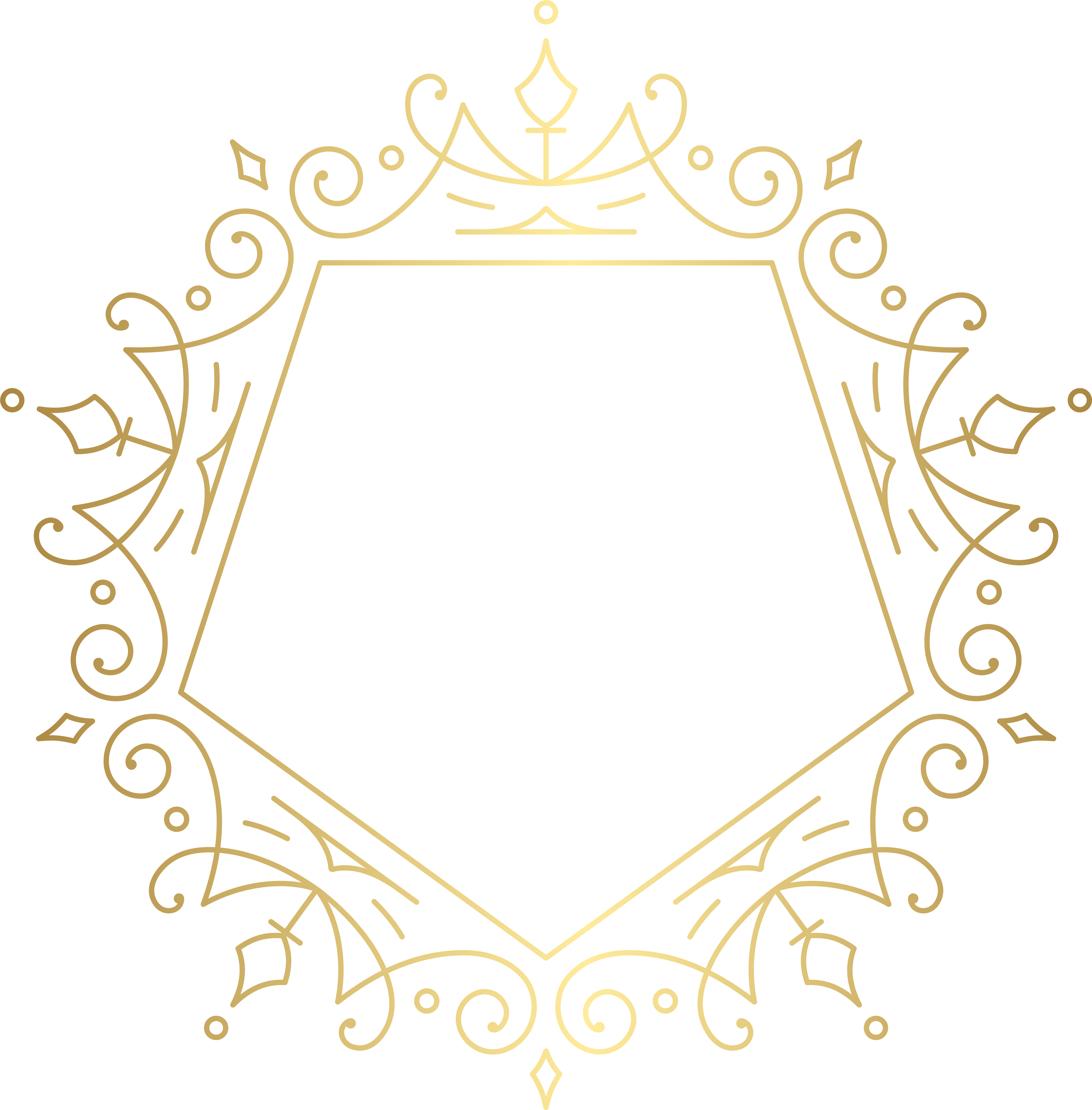 Decorative Border Png (7874x8000), Png Download