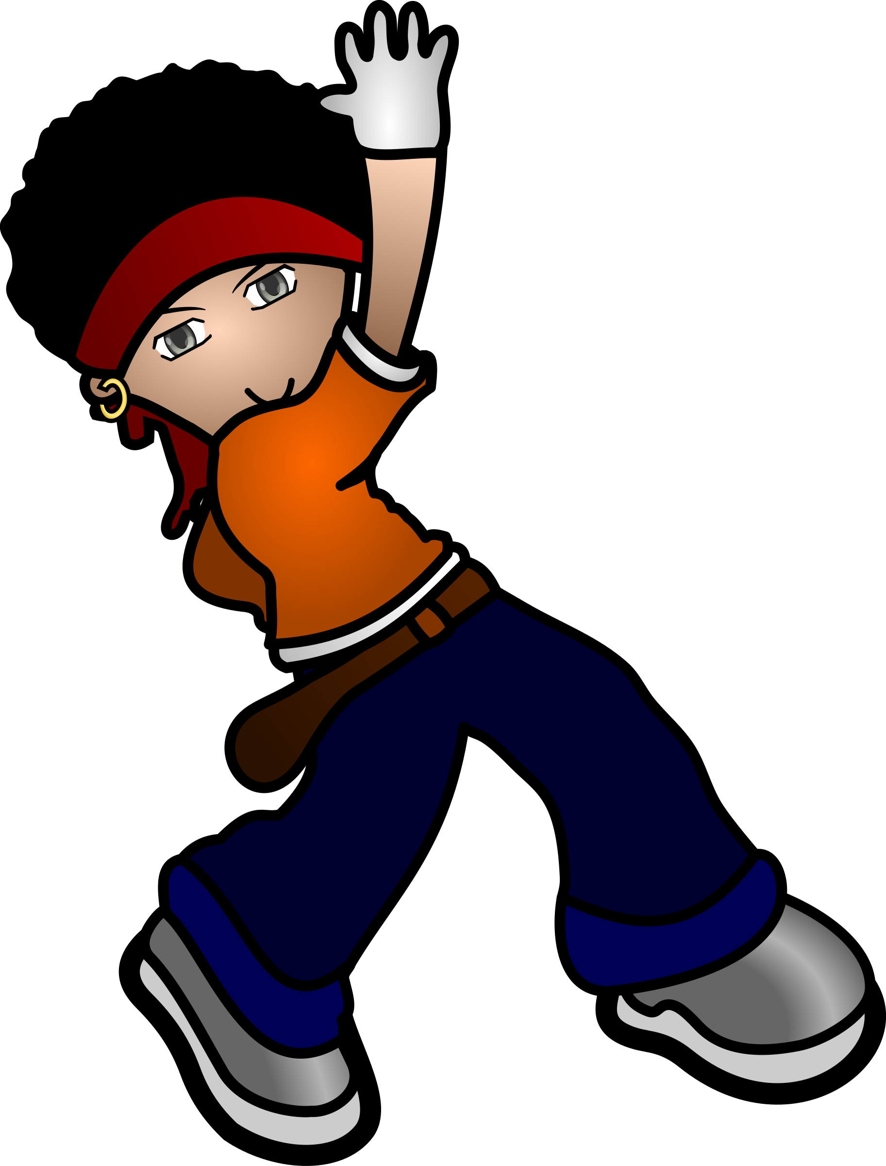 Clipart - Clip Art Hip Hop Dance (1825x2400), Png Download