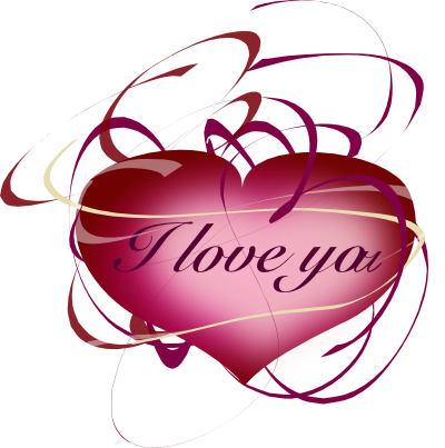 I Love You With Hearts, Part - Hearts Saying I Love You (400x403), Png Download