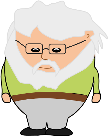 Old Man 1 Clipart Png (600x600), Png Download