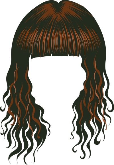 Hair Cartoon Clipart - Wig Clipart (400x577), Png Download