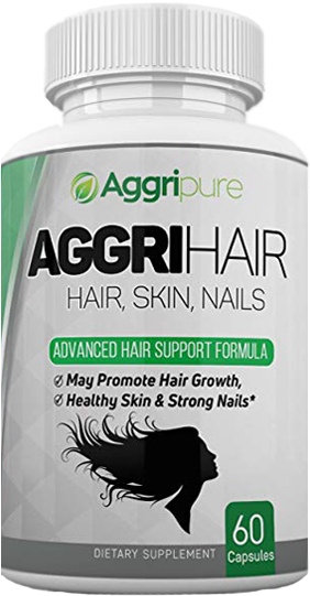 Aggrihair Hair Booster Supplement For Men & Women - Nutra Group Usa Preceous Horny Goat Weed Maca Root (281x559), Png Download