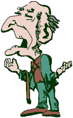 Cartoon Old Man - Crank Prank Phone Calls - Grampa's Crew (400x400), Png Download