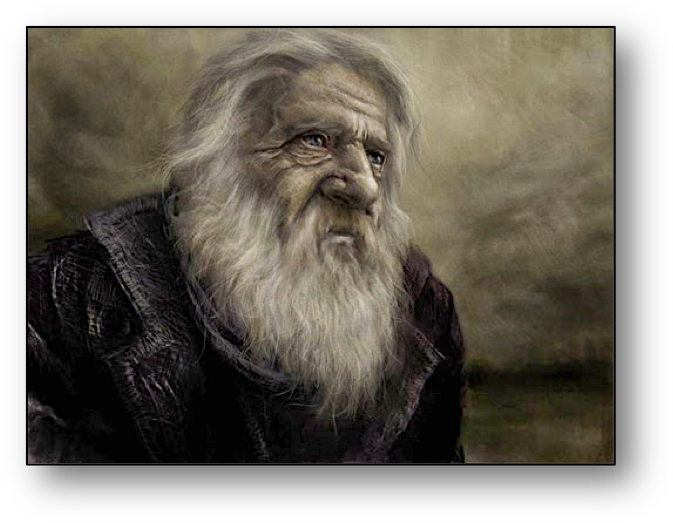 Filled With Crime And Disease The City Was Lathered - Wise Old Man Png (686x536), Png Download