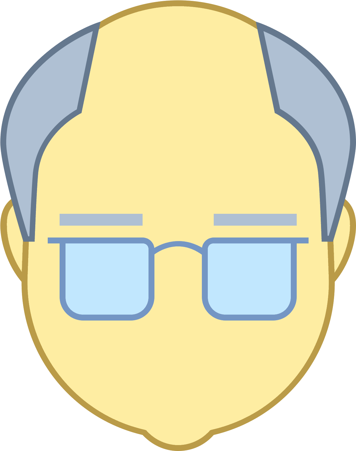 Old Man Icon - Icon (1600x1600), Png Download