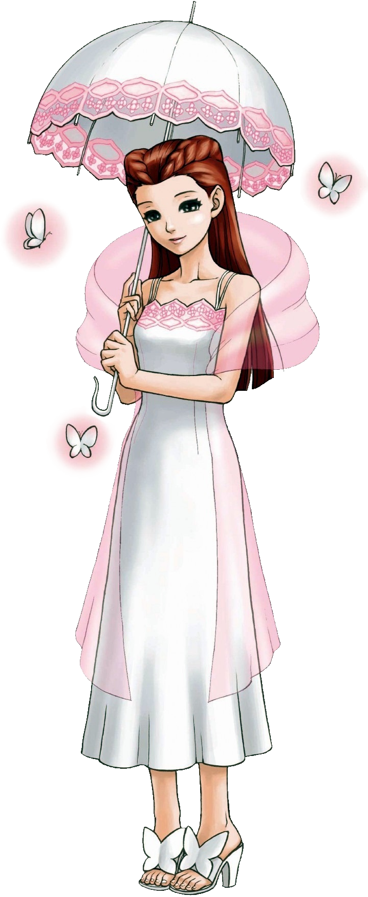 Dahlia Oa - Phoenix Wright Trials And Tribulations Dahlia Hawthorne (719x1749), Png Download