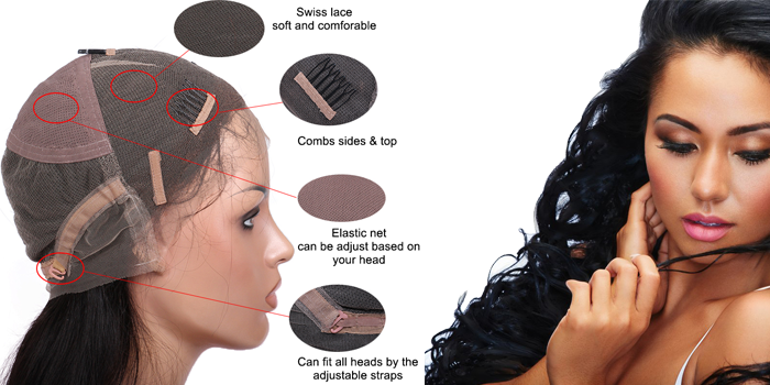 All - Premier Wig Light Yaki Straight Glueless Full Lace (700x350), Png Download