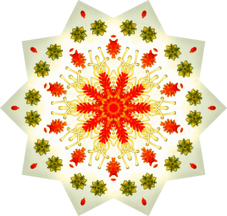 Flower Petal Felt Drawing Wreath - Hippie Flower Clipart (789x750), Png Download