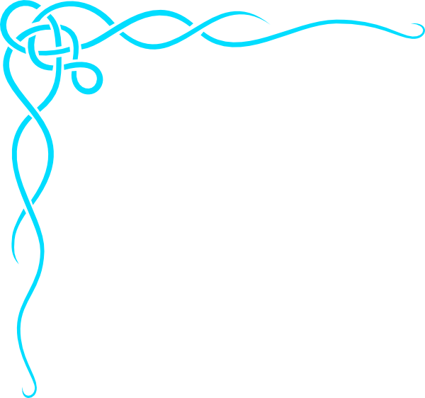 Turquoise Border Cliparts - Blue Border Clipart (600x562), Png Download
