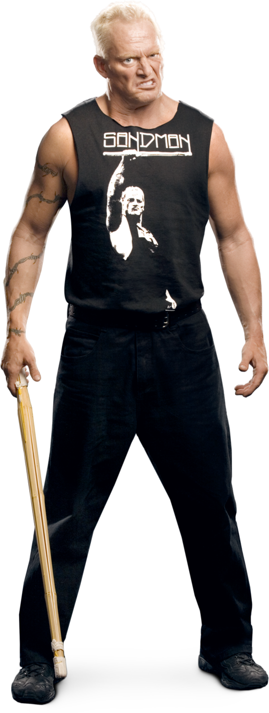 Sandman Stats Png - Sandman Ecw (550x1454), Png Download