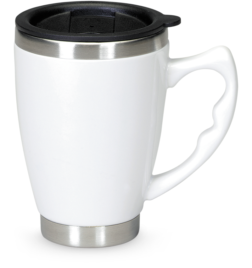 Stainless Steel Ceramic Mugs (800x873), Png Download